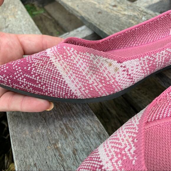 Rothy’s Pink Plaid The Point Flats Limited Edition Size 10 - Picture 8 of 9
